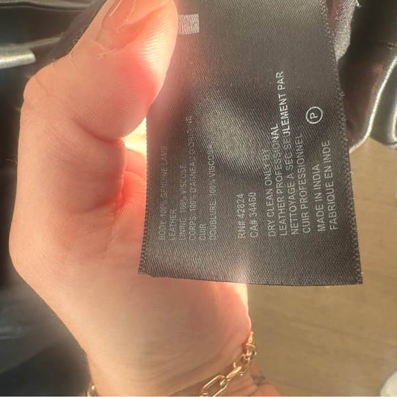 Reformation x Veda Park Leather Blazer - Picture 6 of 7